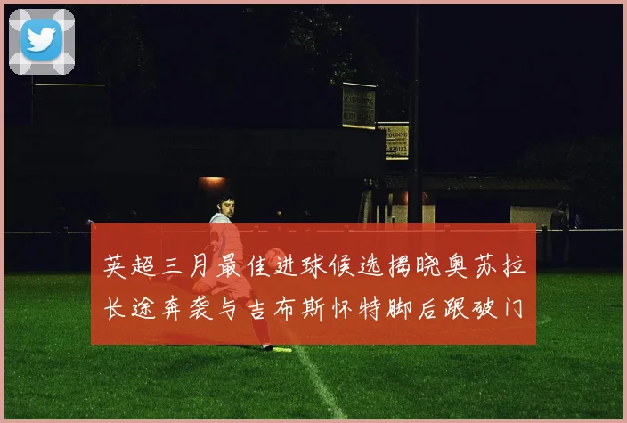 英超三月最佳进球候选揭晓奥苏拉长途奔袭与吉布斯怀特脚后跟破门精彩纷呈